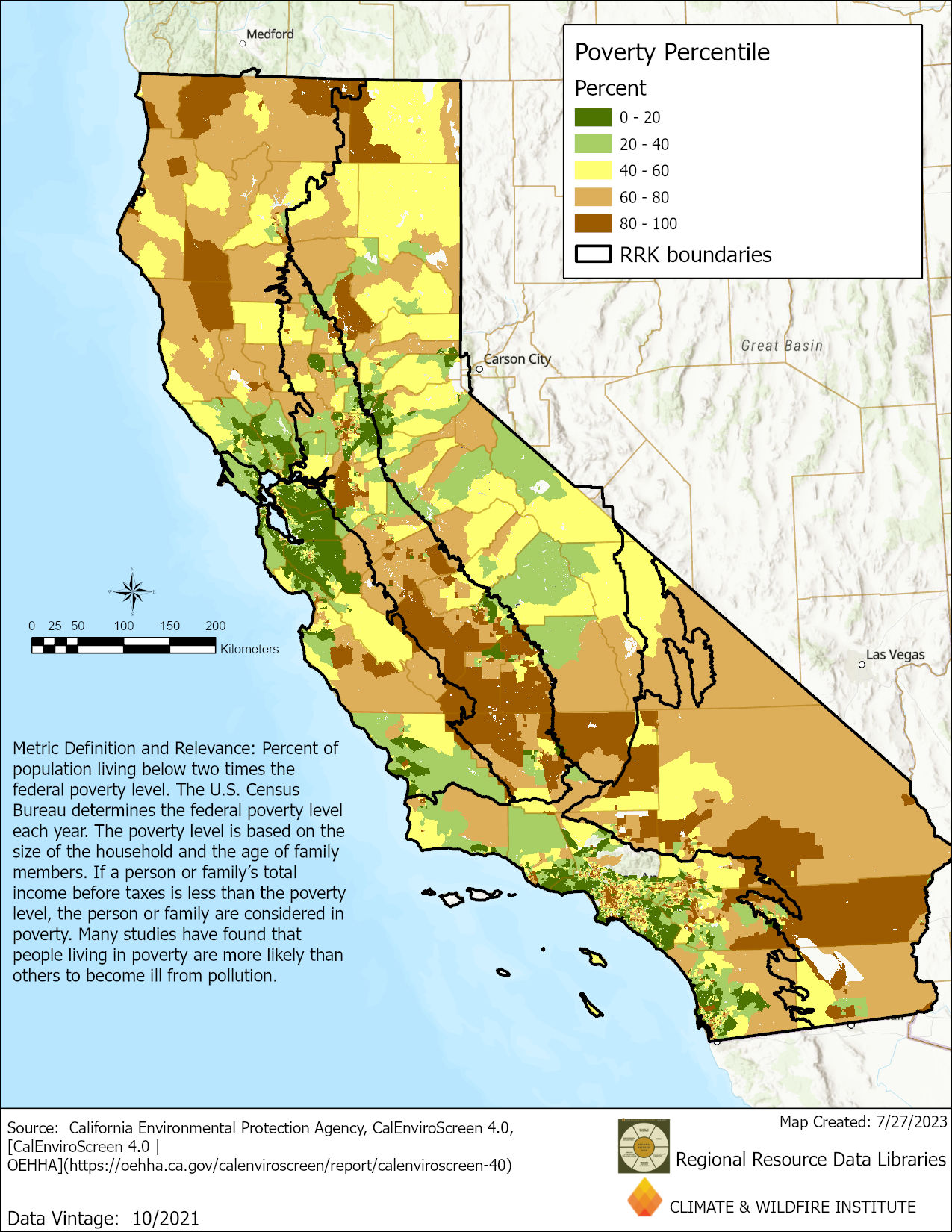 California Rurality Map Statewide Regional Resource Kit